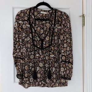 A.L.C. Floral Silk Blouse